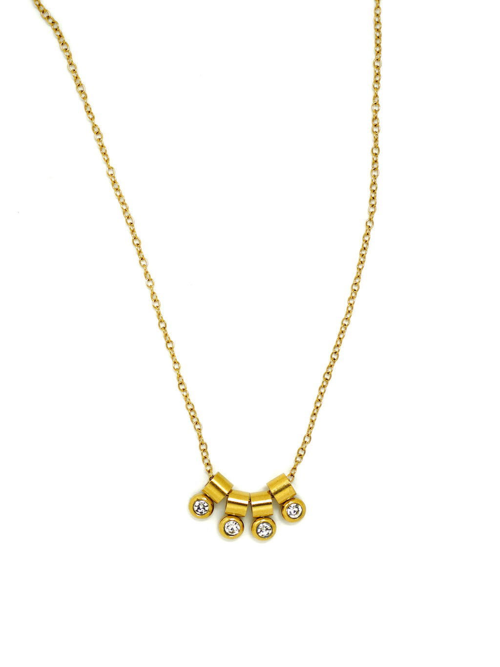 Bezel Bar Crystal Pendant