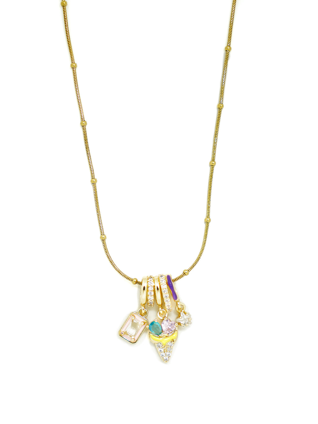 Charm Cluster Necklace