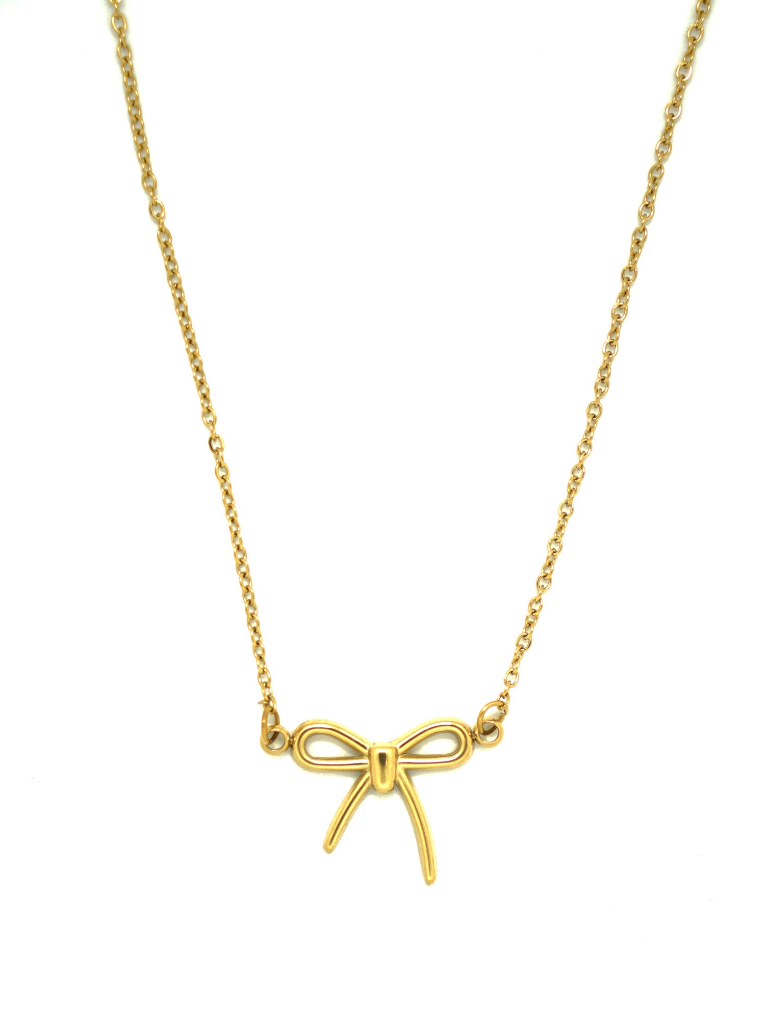 Golden Bow Necklace