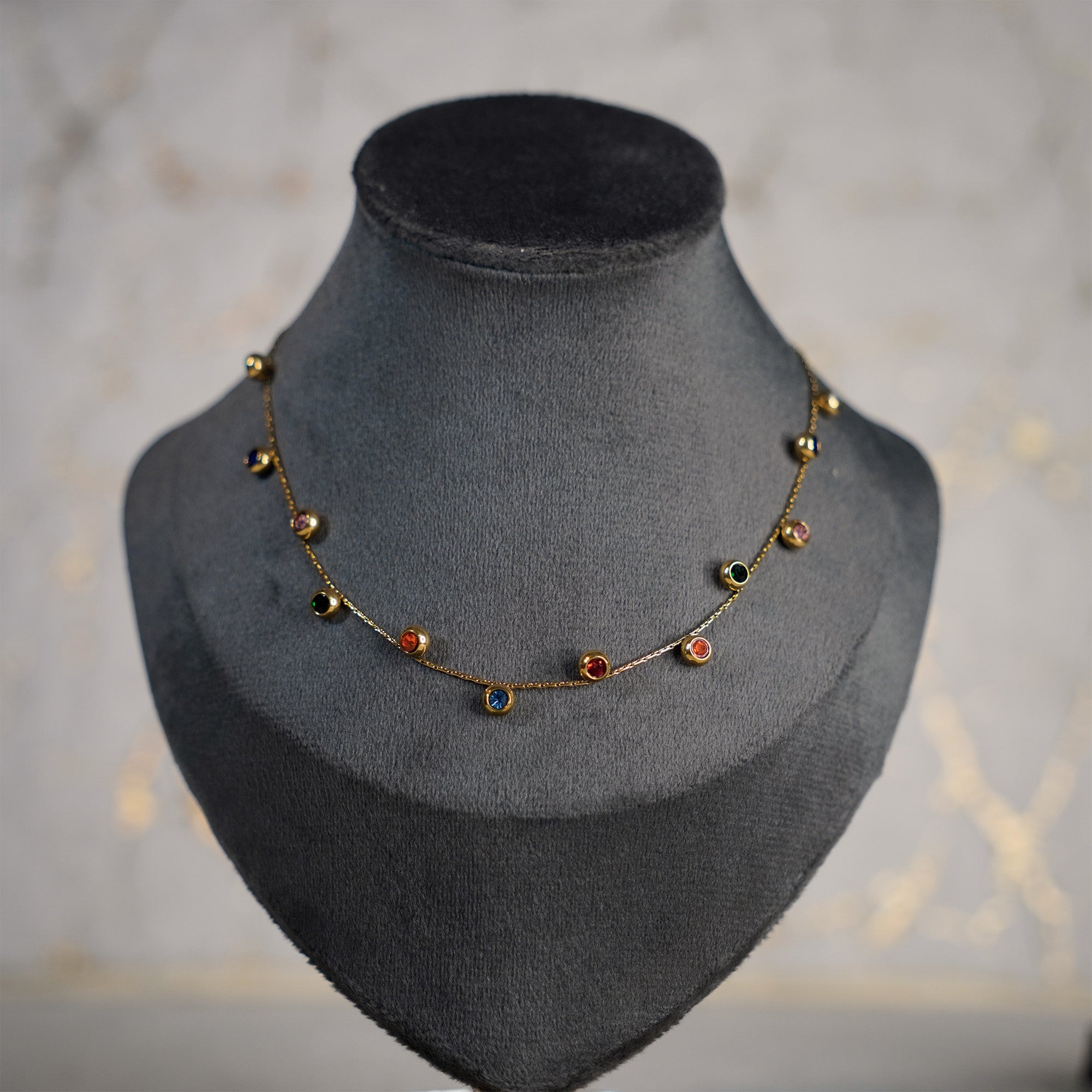 Multi Color Beads Necklace