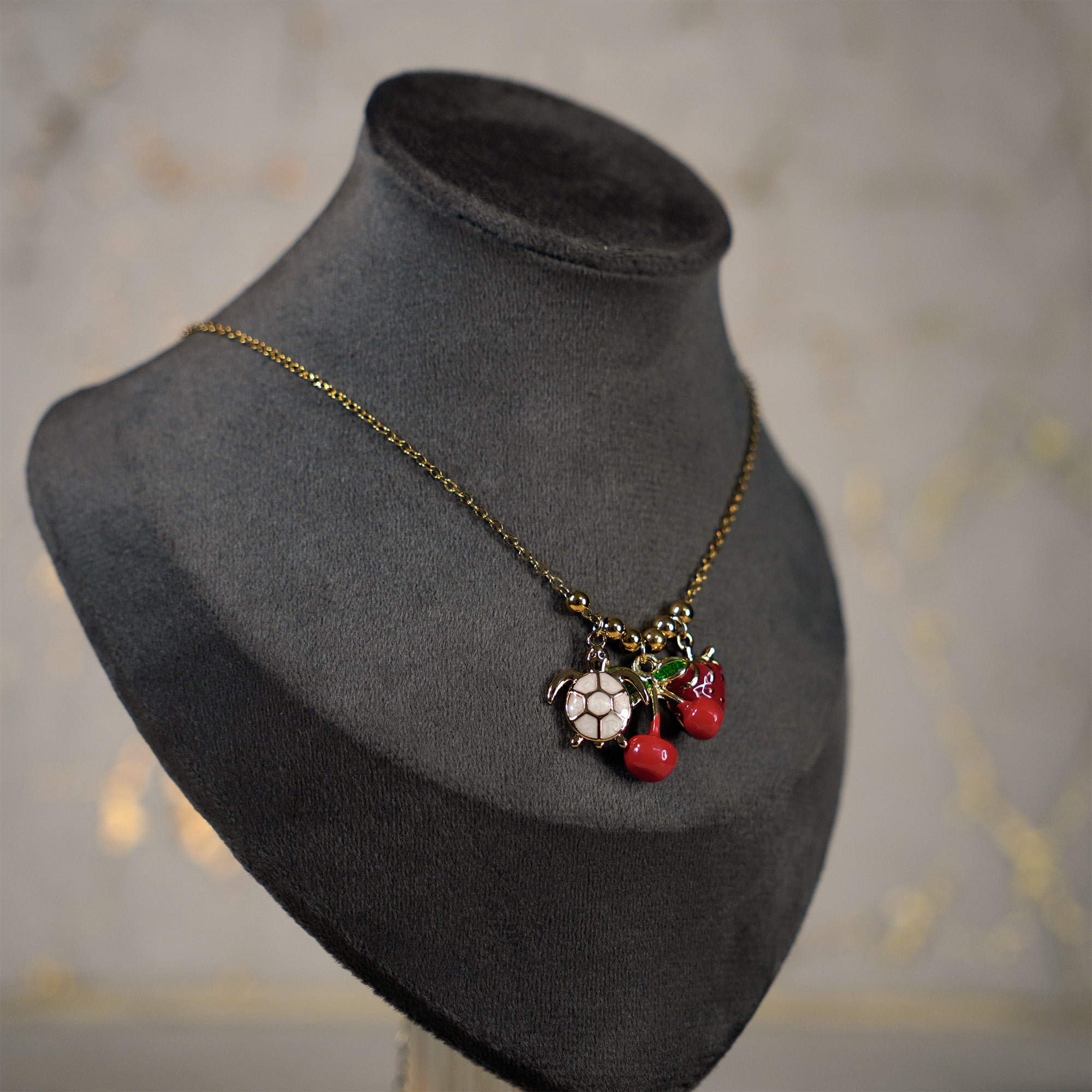 Strawberry Charm Necklace