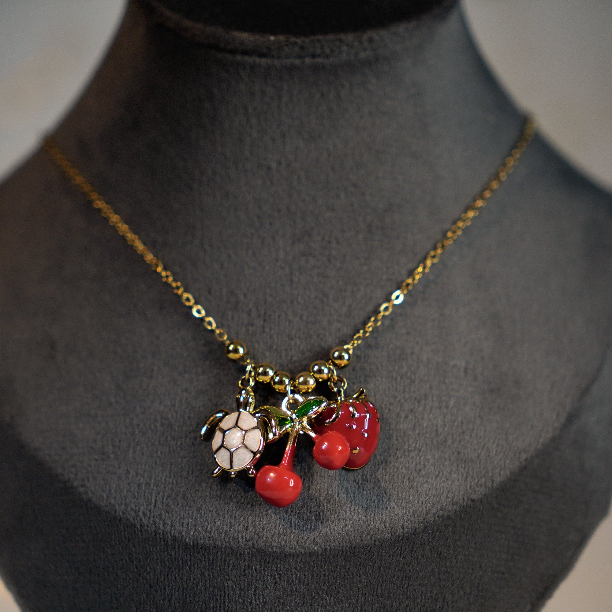 Strawberry Charm Necklace